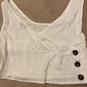 Cream color crop top